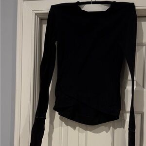 Classic Black Long Sleeve Women's Top